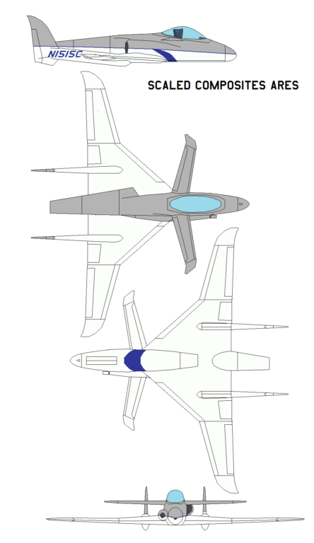 Асимметричный самолёт уникальной схемы который должен был заменить знаменитый «Бородавочник». Штурмовик Scaled Composites ARES. США
