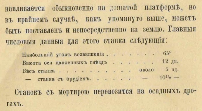 Малоизвестная опытная 34-линейная (87-мм) осадная мортира образца 1877 года