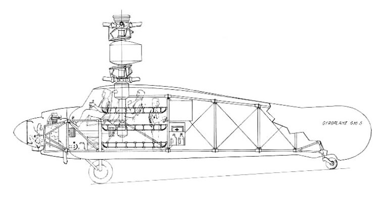 Работы компании Breguet по проекту вертолета SFG G 10 A. Франция