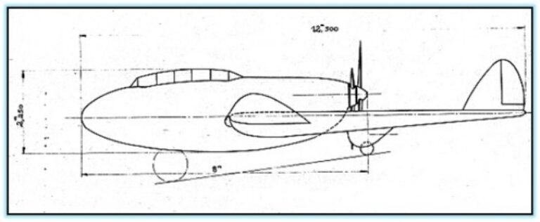 Проект истребителя-штурмовика D.J.12 (Франция. 1939 - 1940 год)