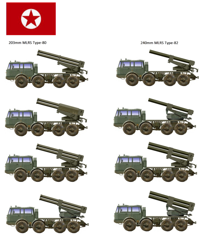 Сила и мощь Красной Японии. Крупнокалиберные РСЗО 203-мм и 240-мм Type-80 и Type-82