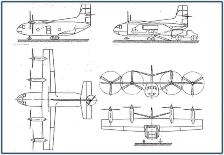 Секретные проекты польских конвертопланов 50-х. PS-1(PS-2) и PS-4 (1956 - 1961 годы)