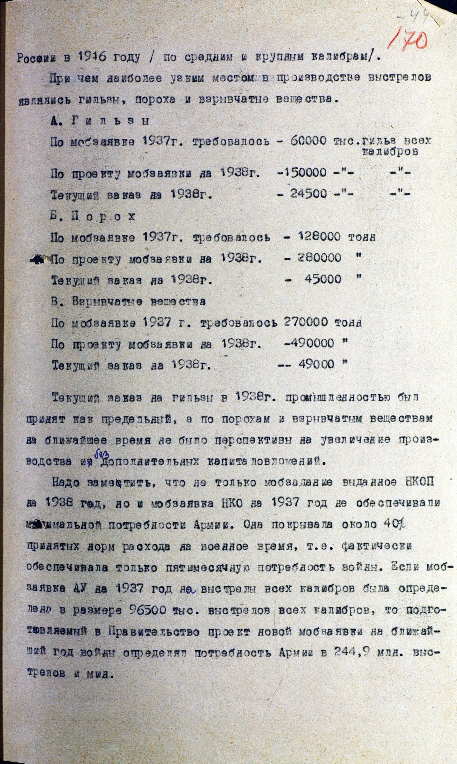 Подготовка промышленности к войне. Разработка и реализация мобилизационной заявки ГАУ