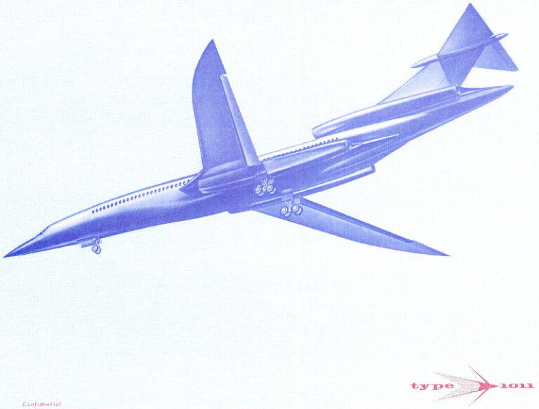 Британский предшественник Конкорда. Сверхзвуковой авиалайнер Hawker Siddeley Type 1011 (HSA-1011)
