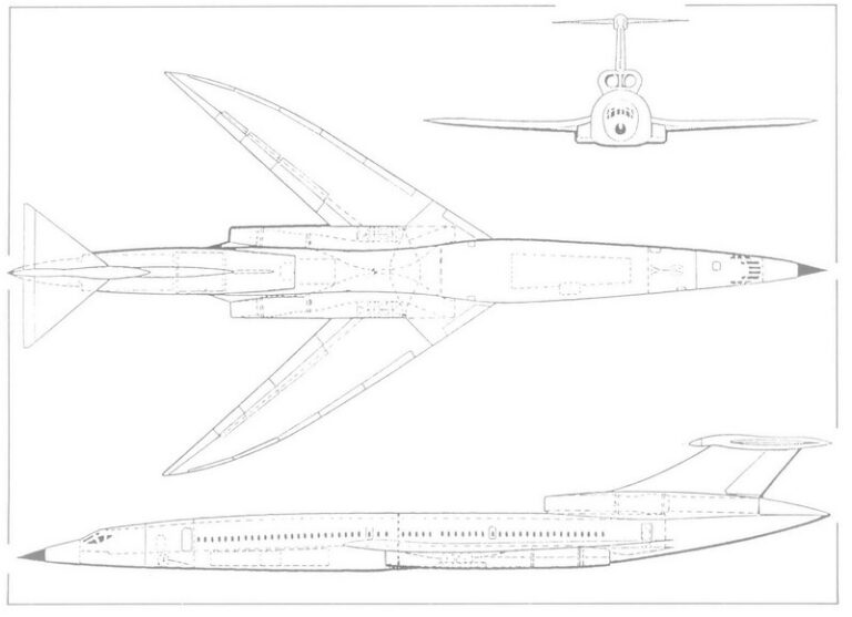 Британский предшественник Конкорда. Сверхзвуковой авиалайнер Hawker Siddeley Type 1011 (HSA-1011)