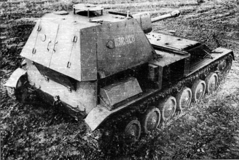 СУ-76, вид с кормы