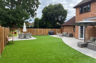 Artificial grass installation, Croydon