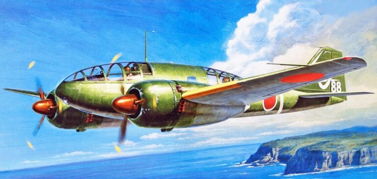 Ki-46 во время боевого вылета