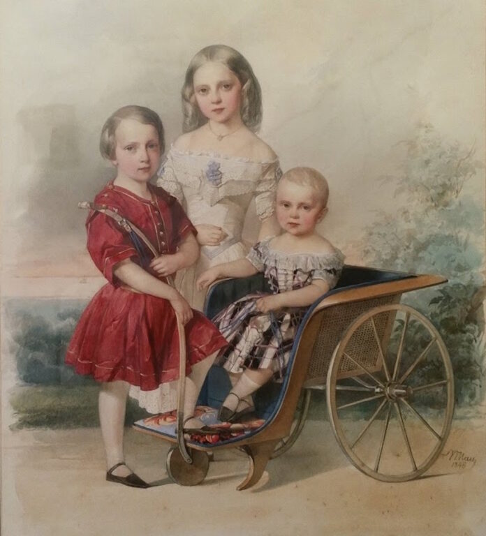 Владимир Гау «Групповой портрет детей Петра Георгиевича Ольденбурского»