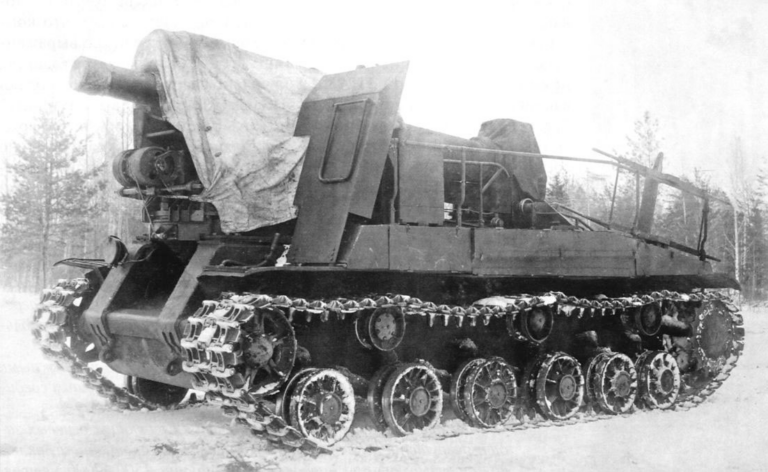 САУ С-51 на испытаниях
