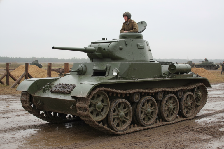 Поздний вариант Т-26бис с литой башней
