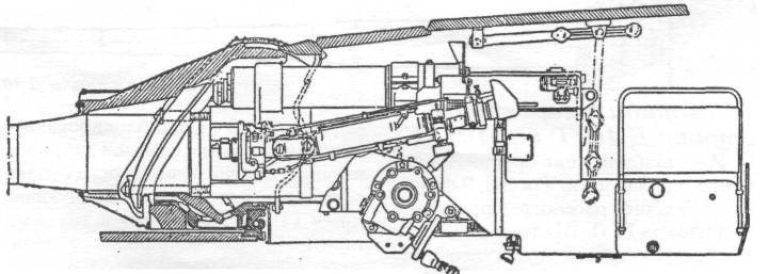 Установка пушки Д-10Т (без стабилизатора) в башне Т-54