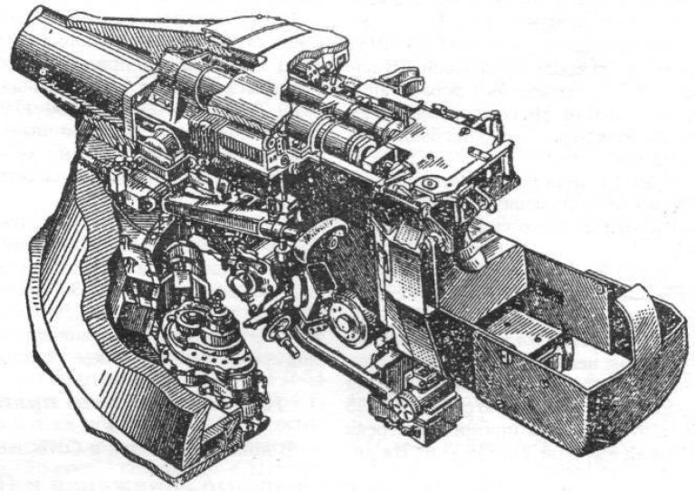 Установка пушки Д-10Т2С в башне танка Т-55