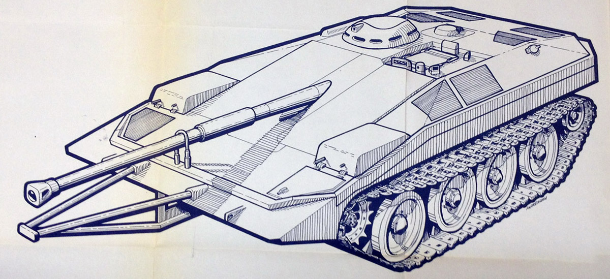 Начало пути к Strv 103. Танк пришлось не раз переделывать еще на стадии эскизного проекта