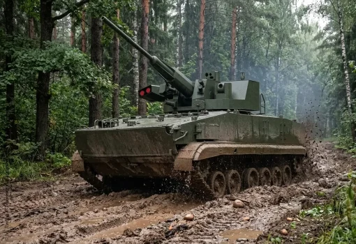 БМП-3, оснащённая необитаемым боевым модулем «Кинжал»