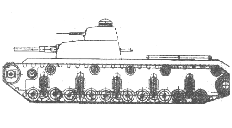 Чертёж реального Т-30
