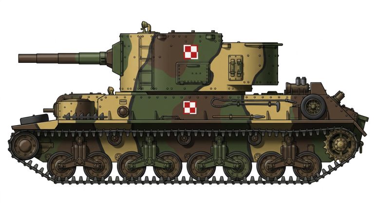 Боковой профиль рисовал ИИ. Мне ему так и не удалось объяснить что опорных катков должно быть 10 а тележек 5. По мнению ИИ достаточно и 4 тележек
