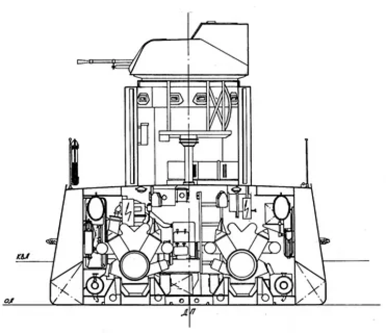 Поперечные разрезы БКА пр.191-М