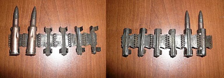 Думаю вот эта лента была в опытном пулемете ДС (предположительно это лента Шпагина, фото так-же взято с форума Guns.ru)