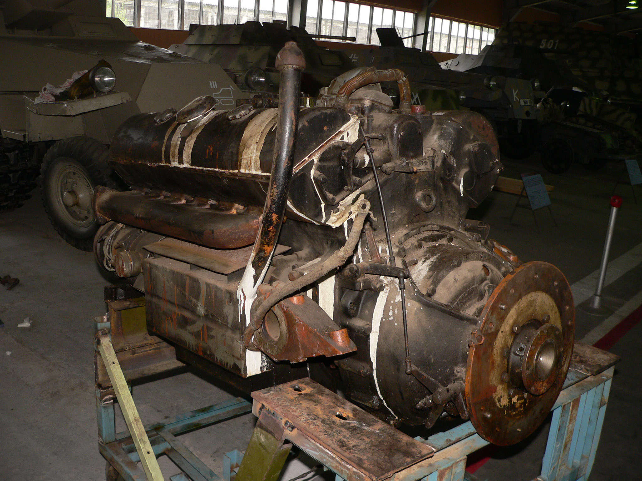 Данный мотор стоял на самоходном минном трале Alkett