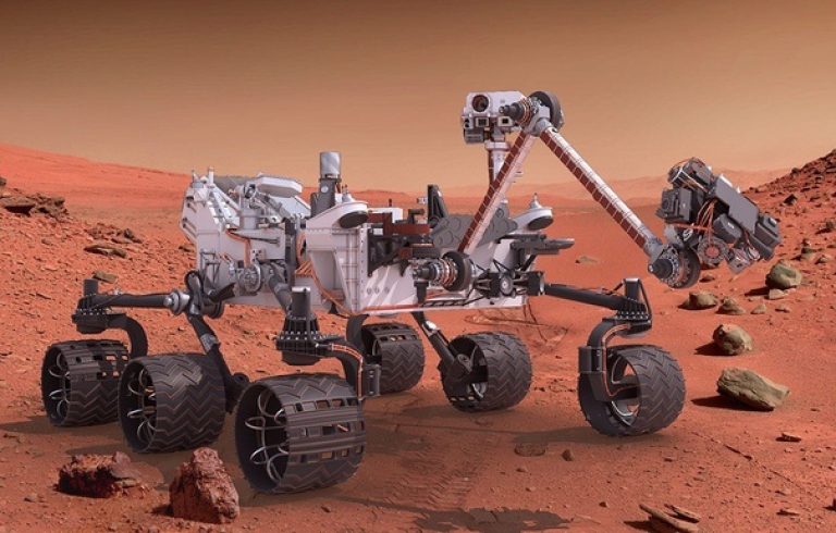 На марсоходе Curiosity была установлена нейтронная пушка российского производства. Приближая источник альфа-радиации к бериллиевой мишени, нейтроны можно испускать направленно.