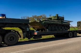 Модернизированная украинская БМП с испанским боевым модулем. Фото Минобороны Украины