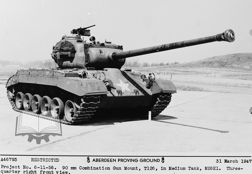 Medium Tank M26E1 на испытаниях, март 1947 года