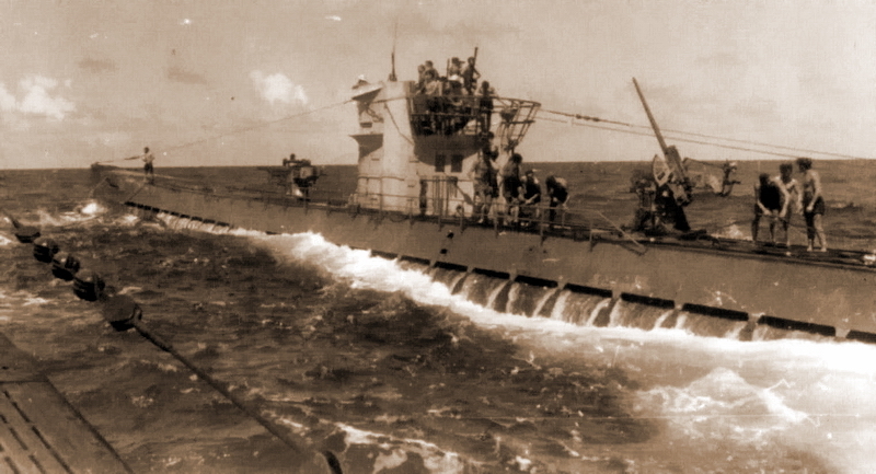 Немецкая подлодка U 162, ставшая для поросёнка Дугласа домом на месяц