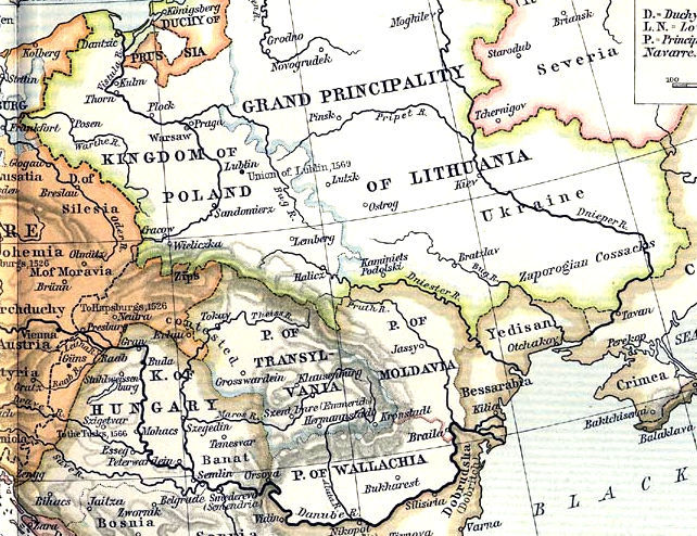 Центральная и Юго-Восточная Европа в 1-й трети – середине XVI века в атласе Шепарда