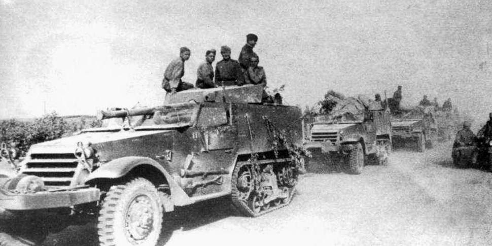 Самоходное орудие Т48 (СУ-57), 4-й мотоциклетный полк 6-й танковой армии, Румыния, август 1944 года