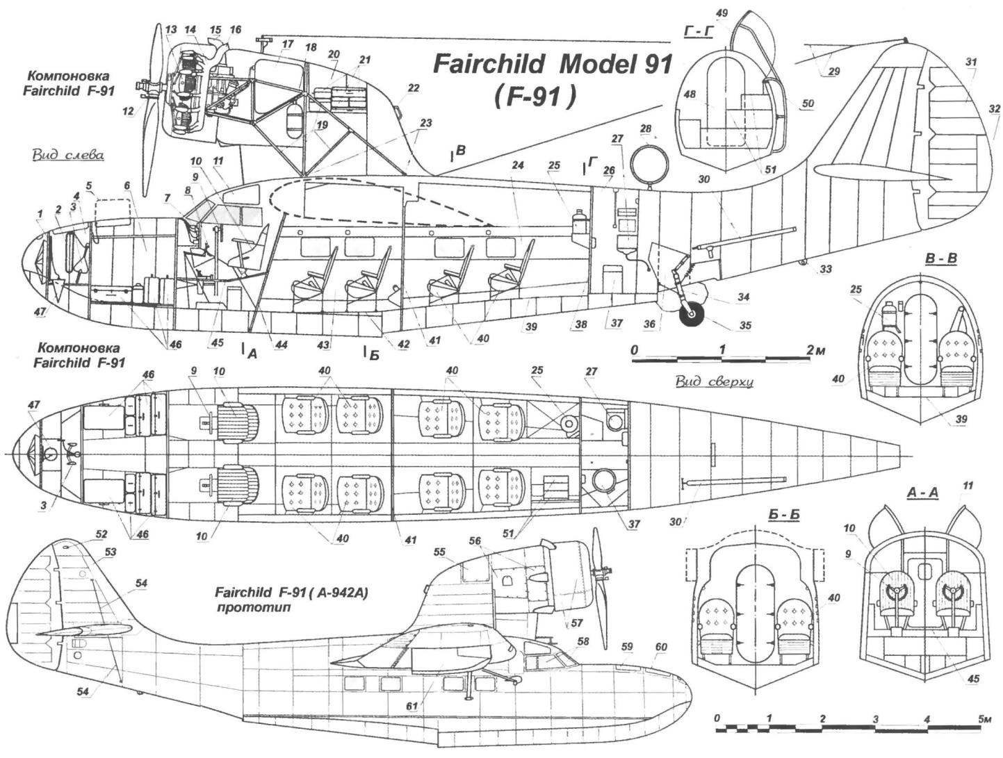 Летающая лодка-амфибия Fairchild Model 91 (F-91)