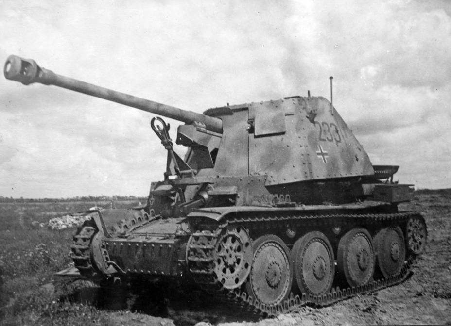 Трофейная 7.5 cm Pak 40/3 auf Sfl.38 (Ausf.H). НИБТ Полигон, лето 1943 года