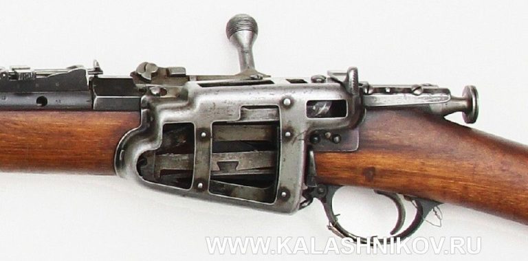 Винтовка Бердана - Игнатовича 1886. Магазин в разрезе.