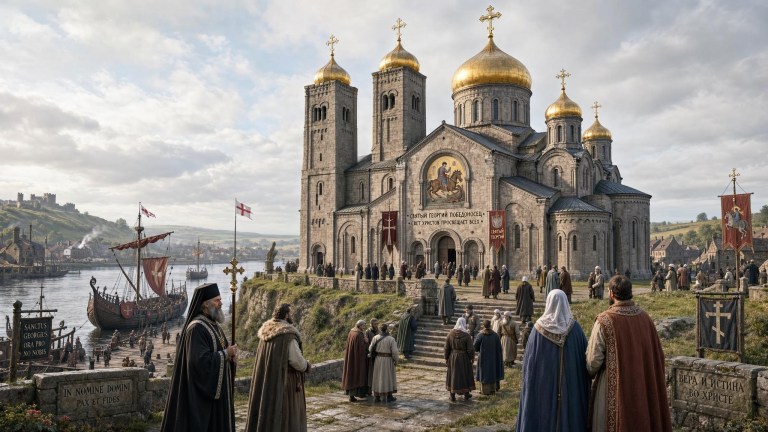 Первый в Британии православный собор Святого Георгия Победоносца