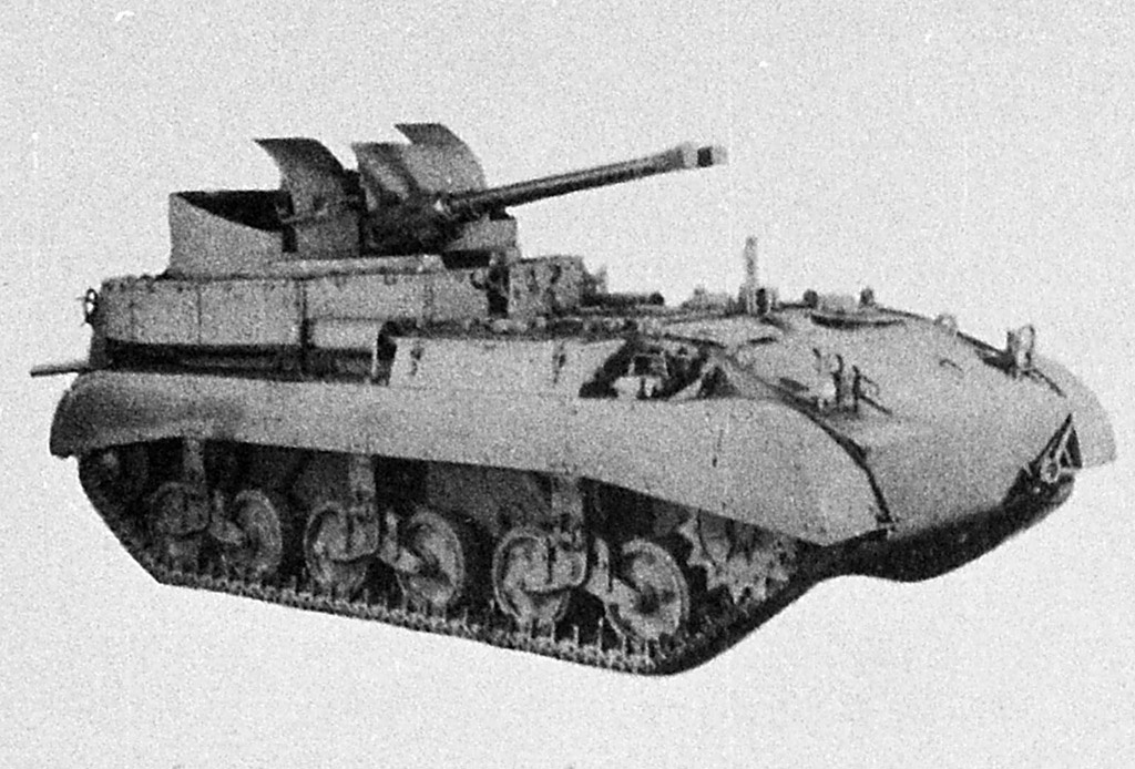 40 mm twin gun motor carriage T65, опытный образец вышел на испытания в начале 1943 года