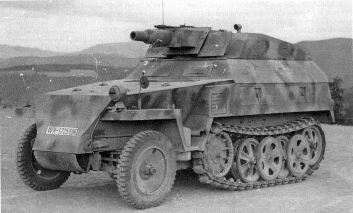 Sd.Kfz.250/8 Ausf.B, для такого шасси огневая мощь очень приличная