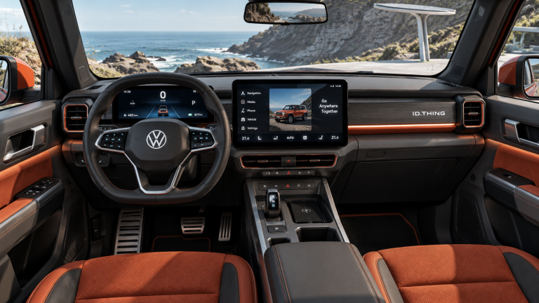 Интерьер современных концептов VW показывает минималистичный подход, который может быть применен в ID.Thing