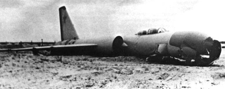 Авария первого Ла-250А