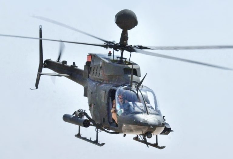 Bell OH-58D Kiowa Warrior. После его вывода из эксплуатации американская армия фактически осталась без специализированного пилотируемого разведывательного вертолёта