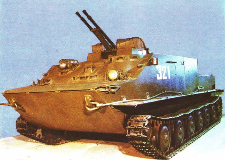 БТР-50П с ЗТПУ-2