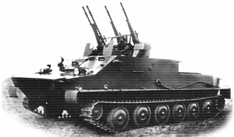 БТР-50П с ЗТПУ-4