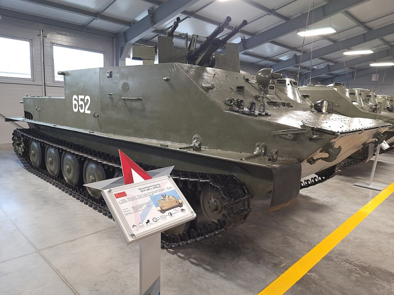 БТР-50 с ЗТПУ-4 в Кубинке