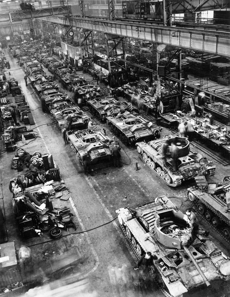 Сборка танков на Elswick Works