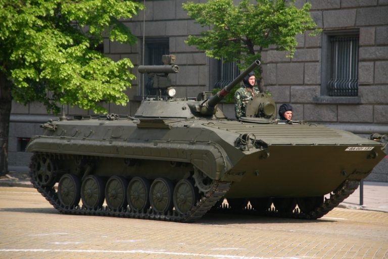БМП-1 — машина, чьи компоновочные и конструктивные решения использовались при создании проекта «Объект 788»