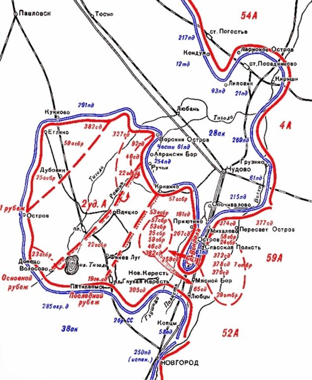 Решение М.С.Хозина на вывод из окружения 2-й ударной армии.