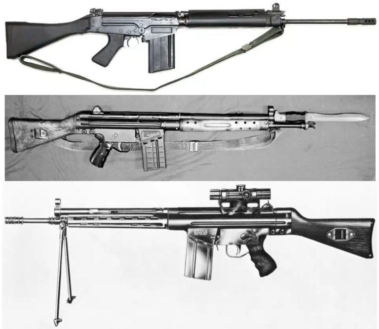 Боевые винтовки, такие как FN FAL и HK G3, ​​на протяжении нескольких десятилетий занимали господствующее положение в арсеналах стран НАТО, прежде чем мы, наконец, пришли к принятию британской концепции — использованию менее крупного и более лёгкого патрона.