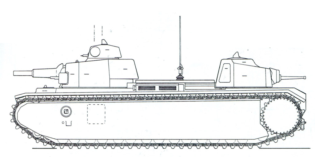 FCM F1, дальнейшее развитие F4. Вторая башня появилась еще на F4, по требованию фанцузских военных