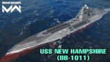 Альтернативный американский линкор будущего Нью Гемпшир (USS New Hampshire) из игры Modern Warships