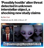 24-километровый объект 3I/ATLAS, приближающийся к Земле является враждебным инопланетным космическим кораблём