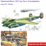 Кировская Весна. Авиация 1937-1944 годов